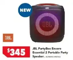 Harvey Norman Jbl partybox encore essential 2 portable party speaker offer
