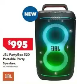 Harvey Norman Jbl partybox 520 portable party speaker offer