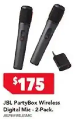 Harvey Norman Jbl partybox wireless digital mic - 2-pack. offer