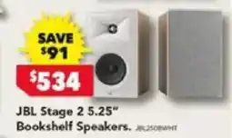 Harvey Norman Jbl stage 2 5.25" bookshelf speakers offer