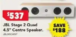 Harvey Norman Jbl stage 2 quad 4.5" centre speaker offer