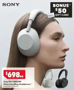 Harvey Norman Sony wh-1000xm6 noise-cancelling headphones offer