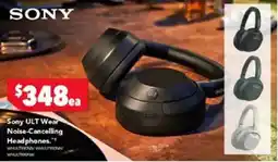 Harvey Norman Sony ult wear noise-cancelling headphones offer