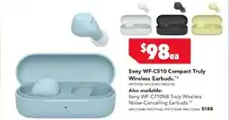 Harvey Norman Sony wf-c510 compact truly wireless earbuds offer