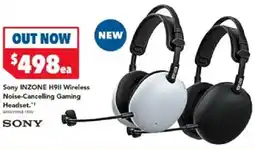 Harvey Norman Sony inzone h911 wireless noise-cancelling gaming headset offer