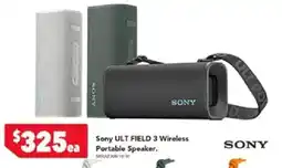 Harvey Norman Sony ult field 3 wireless portable speaker offer
