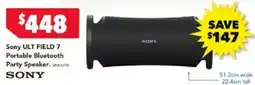 Harvey Norman Sony ult field 7 portable bluetooth party speaker offer