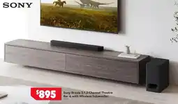 Harvey Norman Sony bravia 3.1.2-channel theatre bar 6 with wireless subwoofer offer