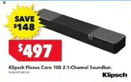 Harvey Norman Klipsch flexus core 100 2.1-channel soundbar offer