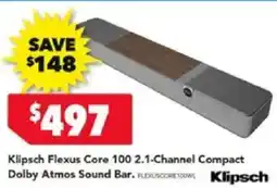 Harvey Norman Klipsch flexus core 100 2.1-channel compact dolby atmos sound bar offer