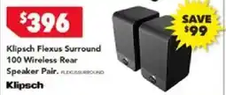 Harvey Norman Klipsch flexus surround 100 wireless rear speaker pair offer