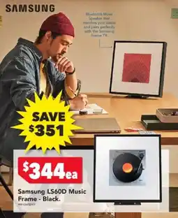 Harvey Norman Samsung ls60d music frame - black offer