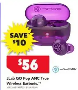 Harvey Norman Jlab go pop anc true wireless earbuds offer
