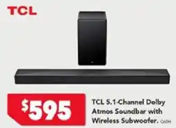 Harvey Norman TCL 5.1-Channel Dolby Atmos Soundbar with Wireless Subwoofer offer