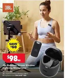 Harvey Norman JBL Quantum Stream Wireless Lightning Microphone offer