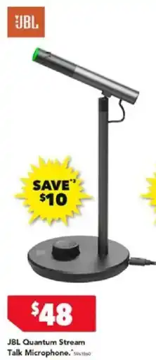 Harvey Norman JBL Quantum Stream Talk Microphone offer