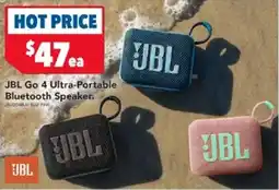 Harvey Norman JBL Go 4 Ultra-Portable Bluetooth Speaker offer