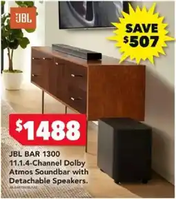 Harvey Norman JBL BAR 1300 11.1.4-Channel Dolby Atmos Soundbar with Detachable Speakers offer