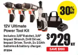 SuperCheap Auto 12V Ultimate Power Tool Kit offer
