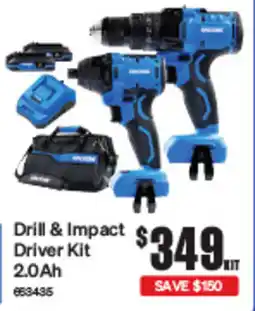 SuperCheap Auto Drill & Impact Driver Kit 2.0Ah offer
