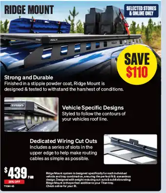 SuperCheap Auto Ridge mount offer