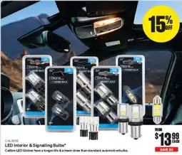 SuperCheap Auto Calibre LED Interior & Signalling Bulbs offer
