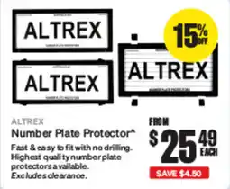 SuperCheap Auto Number Plate Protector offer