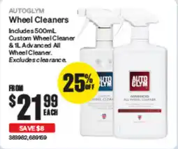 SuperCheap Auto Autoglym wheel cleaners offer