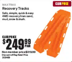 SuperCheap Auto Maxtrax recovery tracks offer
