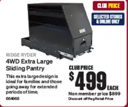 SuperCheap Auto Ridge ryder 4wd extra large sliding pantry offer