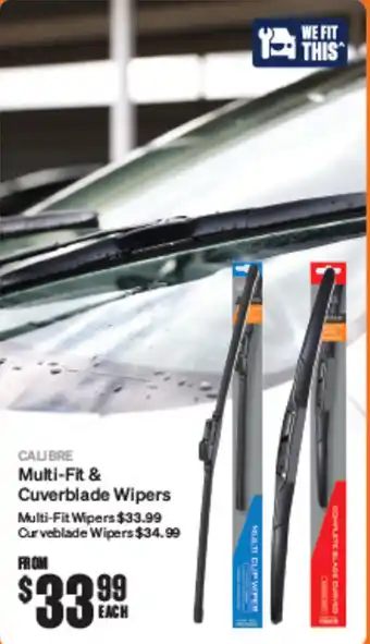 SuperCheap Auto CALIBRE Multi-Fit & Cuverblade Wipers offer