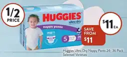 Foodworks Huggies Ultra Dry Nappy Pants Selected Varieties offer