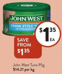 Foodworks John West Tuna offer
