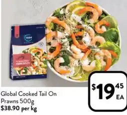 Foodworks Global Cooked Tail On Prawns offer