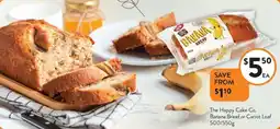 Foodworks The Happy Cake Co. Banana Bread or Carrot Loaf offer