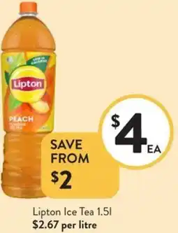 Foodworks Lipton Ice Tea offer
