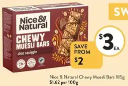 Foodworks Nice & Natural Chewy Muesli Bars offer