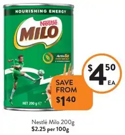 Foodworks Nestlé Milo offer