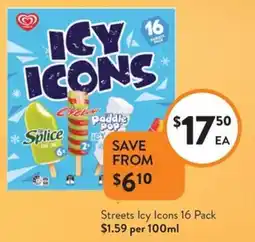 Foodworks Streets Icy Icons offer
