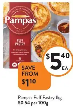 Foodworks Pampas Puff Pastry offer
