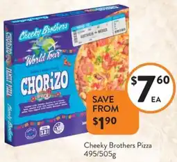 Foodworks Cheeky Brothers Pizza offer