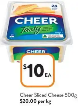 Foodworks Cheer Sliced Cheese offer