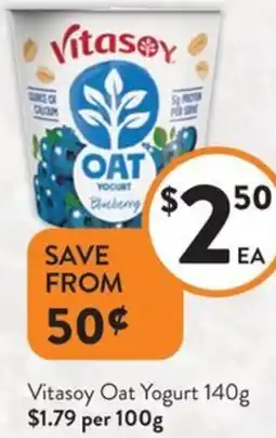 Foodworks Vitasoy Oat Yogurt offer