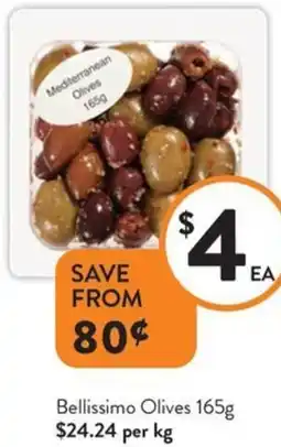 Foodworks Bellissimo Olives offer