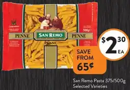 Foodworks San Remo Pasta offer