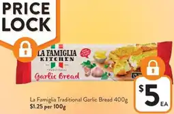 Foodworks La Famiglia Traditional Garlic Bread offer
