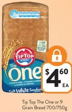 Foodworks Tip Top The One or 9 Grain Bread offer
