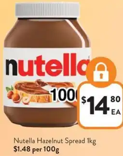 Foodworks Nutella Hazelnut Spread offer