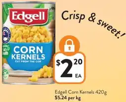 Foodworks Edgell Corn Kernels offer