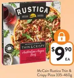 Foodworks McCain Rustica Thin & Crispy Pizza offer
